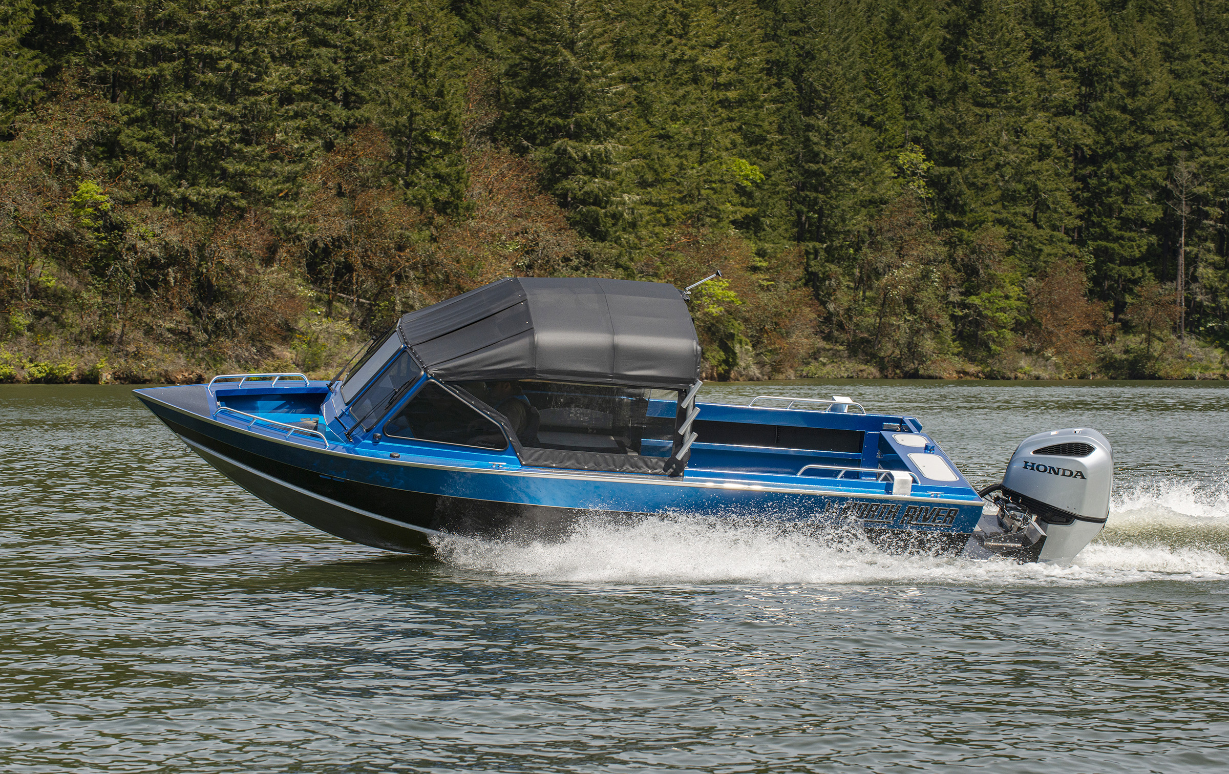 23′ Blue Pearl Seahawk Outboard with Rigid Top Frame (RTF)